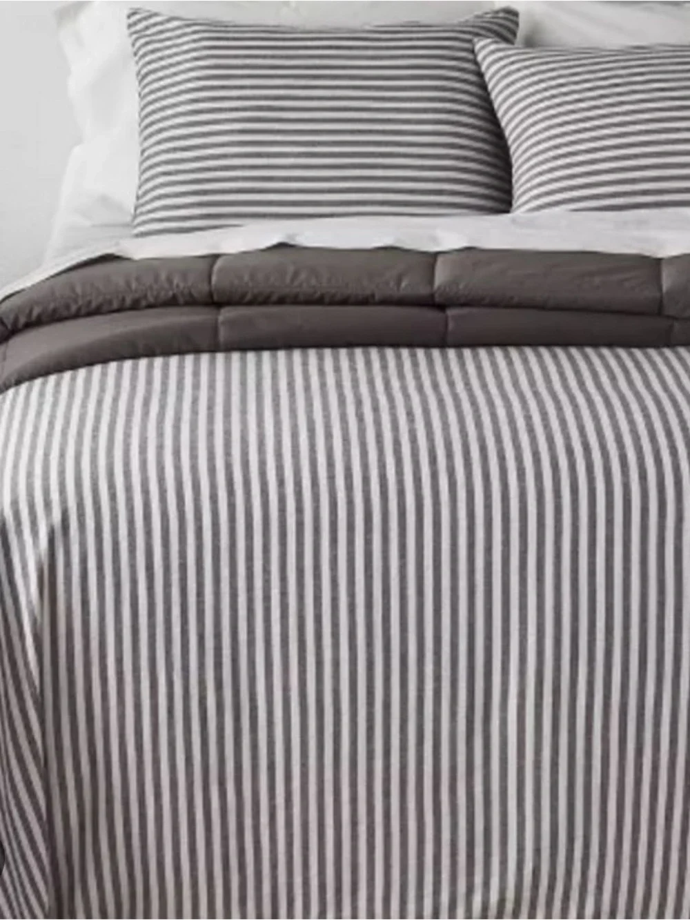 Casaluna Navy and White Striped Duvet Cover